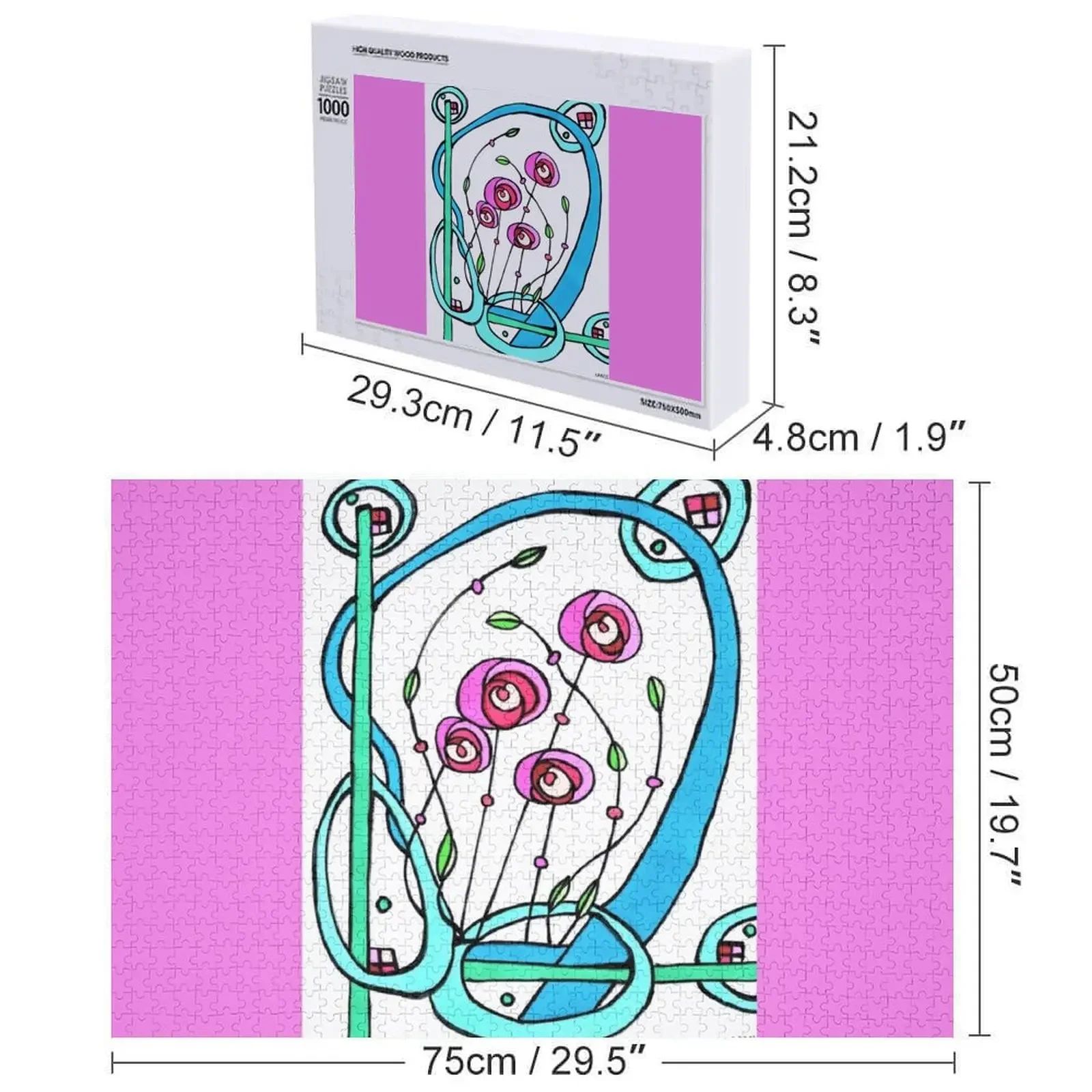 After Charles Rennie Mackintosh Jigsaw Puzzle Regalo personalizzato per bambini personalizzato Regali per bambini personalizzati Puzzle