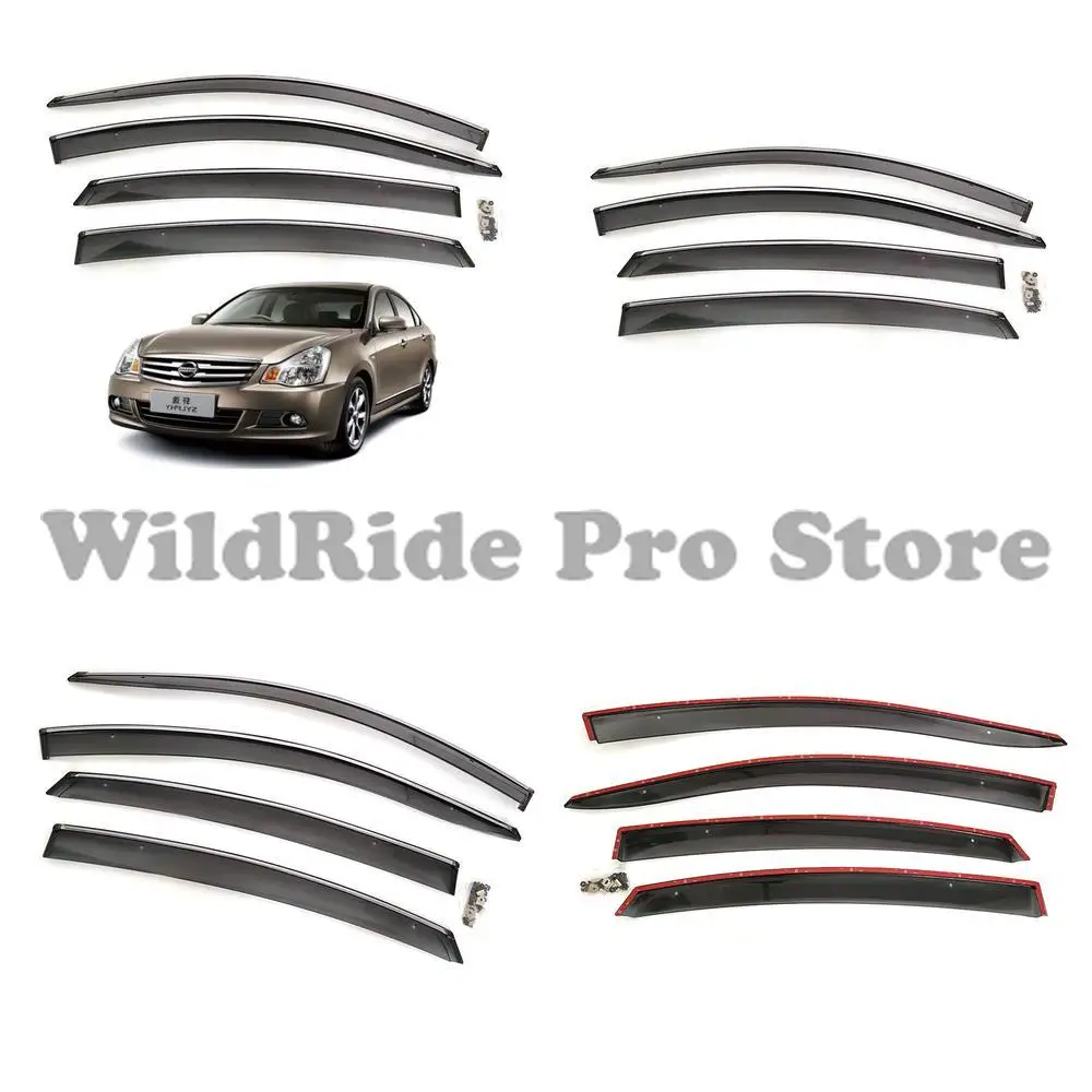 

1 set OEM Nissan 2006-2011 Sylphy Sentra Window Rain Guards Rain Deflectors Waterproof Trim