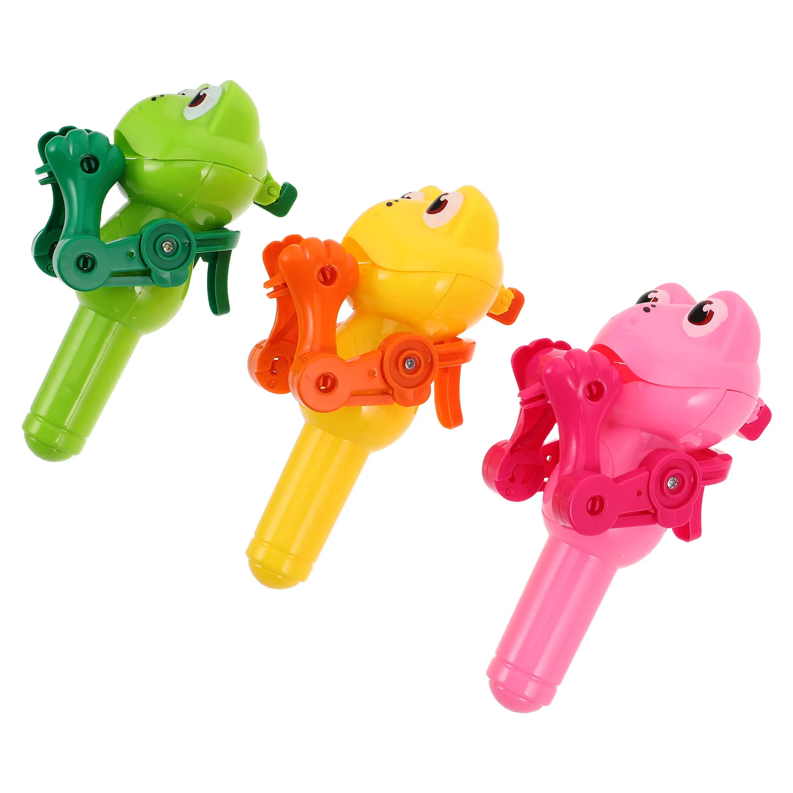 

3 pcs Lollipop Robot Candy Machine Kids Frog Storage Holder Plastic Chomps Birthday Decorations Cartoon Shape