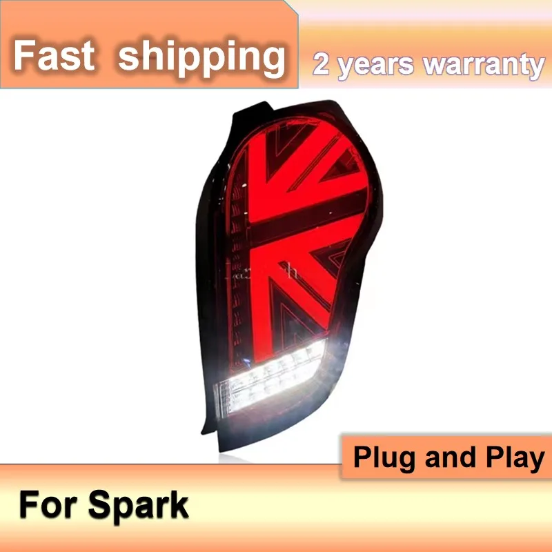 Car Accessories for Chevrolet Spark Rear Lights 2010-2019 Spark Tail Light DRL Fog Brake Turn Signal Reversing