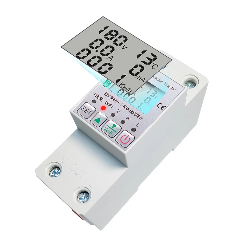 Intelligent Multifunctional Electrical Switch for Metering Meters Wifi Remote Control Residual-current Device
