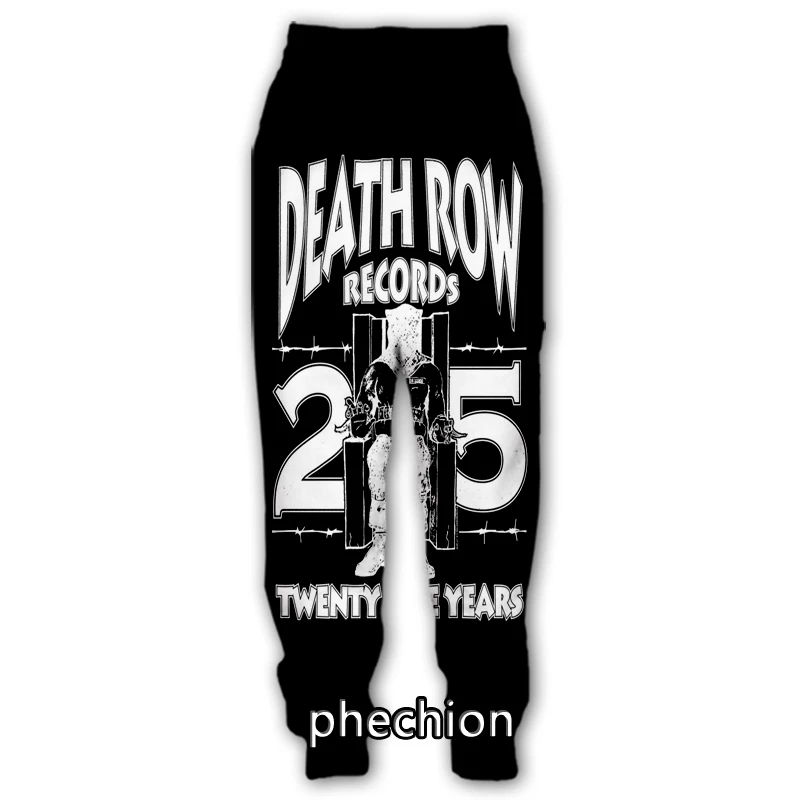 phechion New Men/Women DEATH ROW 3D Print Clothing Long Sleeve Fashion Sweatshirt Hoodies Sport Casual Pants Z127