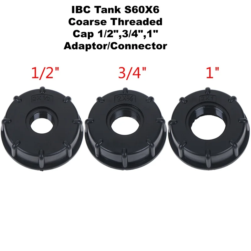 IBC Container Tank Adapter For Schutz Valve 62mm Fine Thread To 60mm Coarse Thread Fittings Garden Water Tank Connector