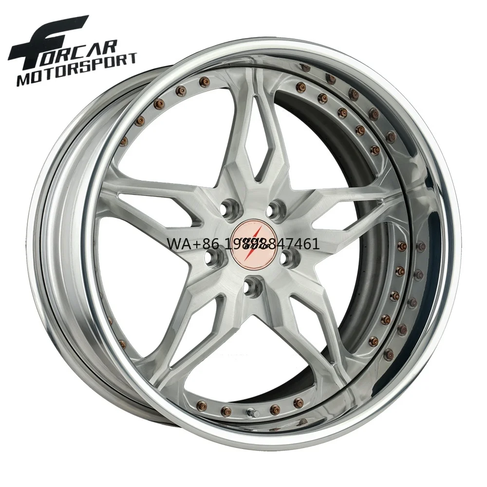 Two-Pieces Customized 5*114.3 Alloy Rim Wheels for Personal Use