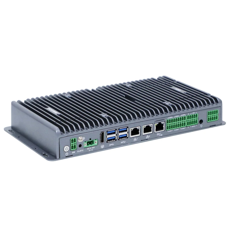 Partaker Fanless Mini PC Intel Core I5 1235U I7 1255U DDR5 RAM 3 LAN TPM2.0 Isolated GPIO 9~36V DC 6 COM Industrial Compter IPC