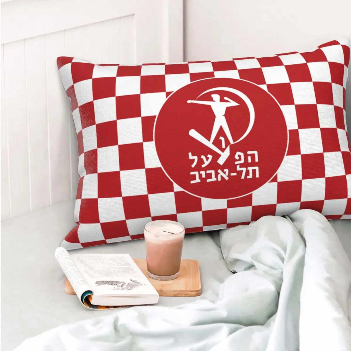 Israel Hapoel Tel Aviv Bc Pillowcase Decorative Sofa Cushion Double-sided Printing Short Plush Pillowcase Home