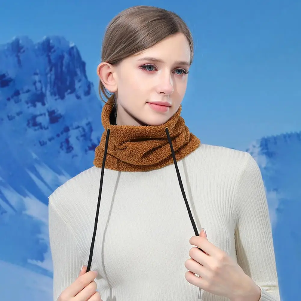 

Soft Skin-friendly Neck Scarf Windproof Fleece Neck Warmer for Outdoor Sports Winter Ski Face Cushion Weather Gaiter for Cycling