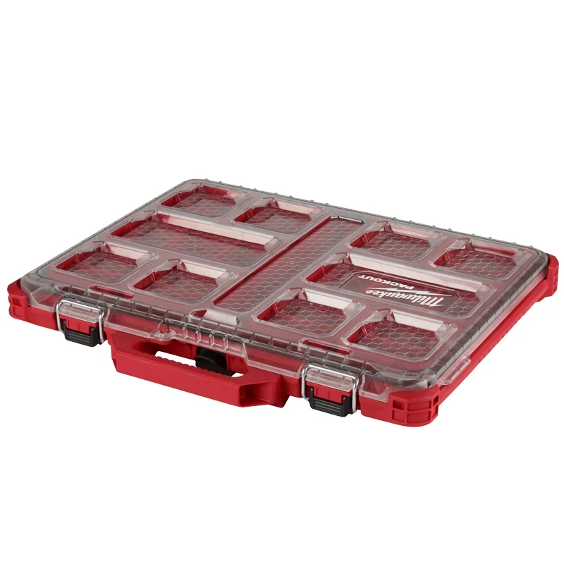 Milwaukee 48-22-8431 PACKOUT Tool Case Low-Profile 50*41.4*6.4cm Portable Translucent Containment Storage Box