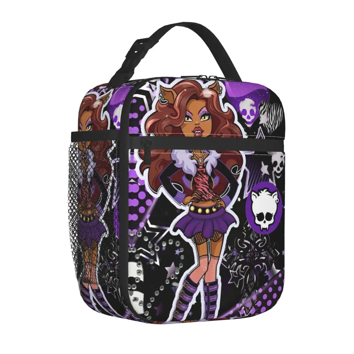 

Monster High Insulated Lunch Bag Portable Lunch Container Thermal Bag Tote Lunch Box Beach Travel Food Bag