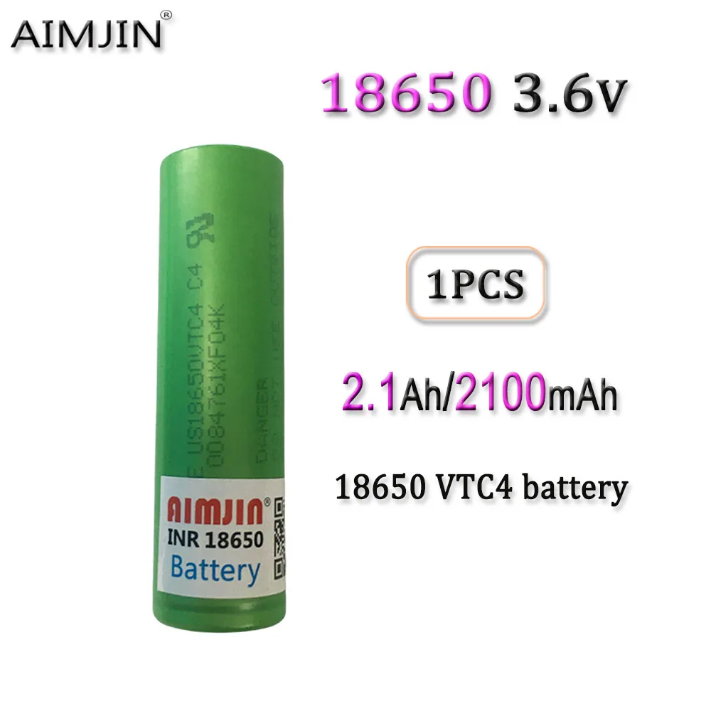 

New Original 3.6V 2100mAh 18650 Battery For Us 18650 VTC4 30A Toys Tools Flashlight Battery