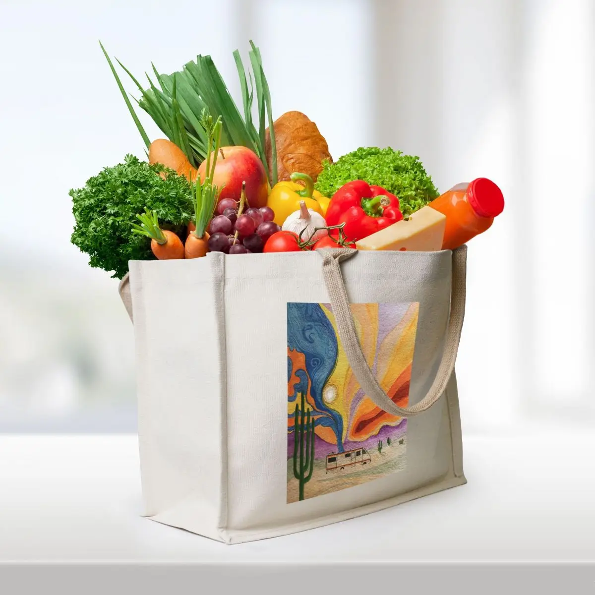 The Crystal Ship Tote Bag shopper bags for women woman shopping bag canvas tote bags for women