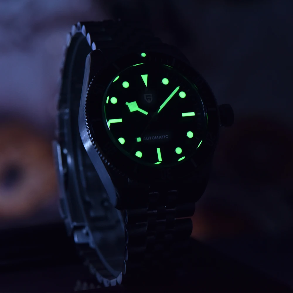 PAGANI DESIGN 2025 ساعة جديدة للرجال 1812 ريترو فاخر ميكانيكية ساعة رجالي الياقوت الفولاذ المقاوم للصدأ 42 مللي متر ساعة رجالي مضيئة