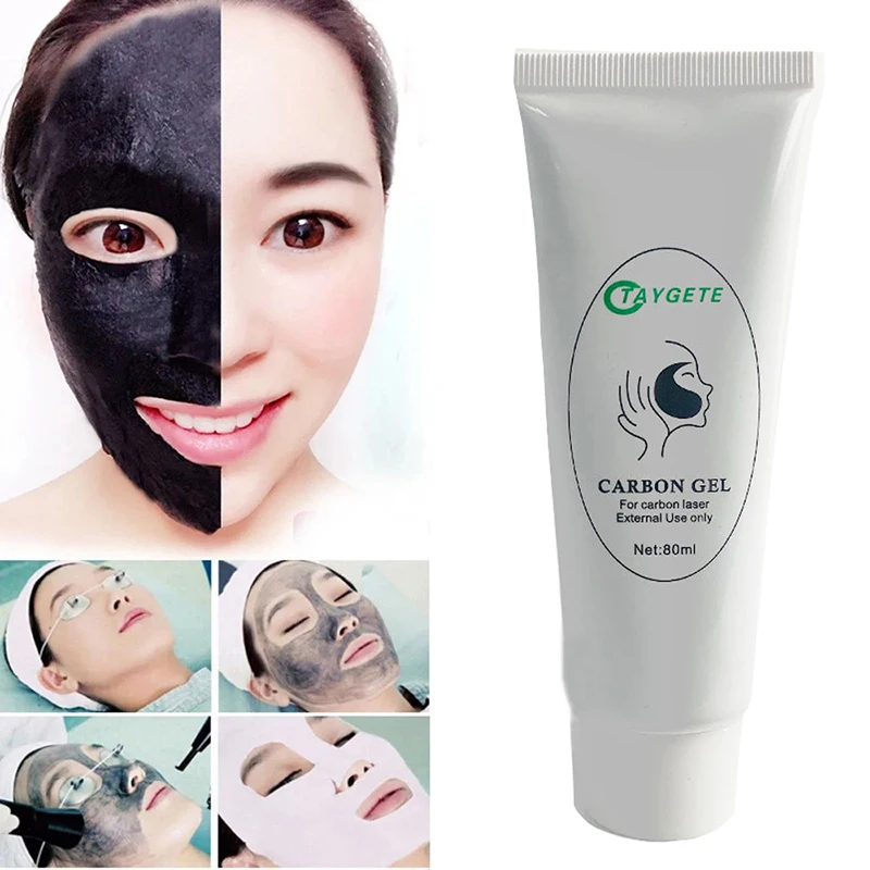 Novo gel de carbono preto creme facial máscara facial limpeza profunda suporte laser ativo nano toner rejuvenescimento da pele clareamento ferramentas cuidados