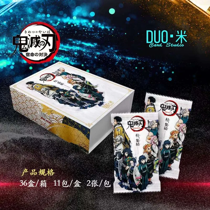 2024 New DOUMI Anime Demon Slayer Destiny Duel Cards Tanjirou Kamado Nezuko Character SEP SSP Collection Card Children Toy Gift