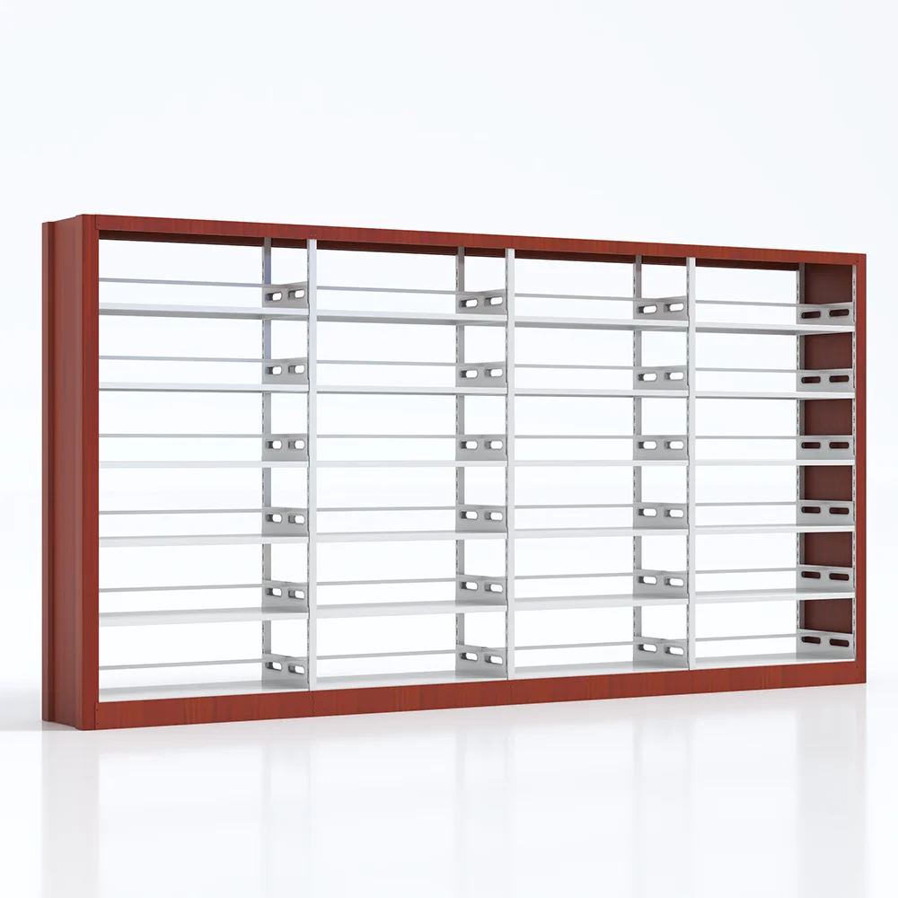 Single Side Metal Library Book Shelves Steel Bookshelf Bookcases Book Shelf
