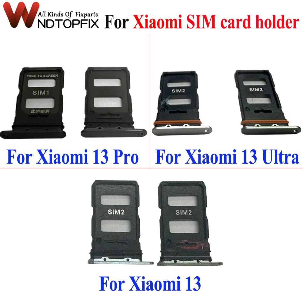 

Замена для Xiaomi 13 13 Pro, держатель слота для SIM-карты, разъем, запасные части для Xiaomi 13 Ultra, держатель лотка для карт