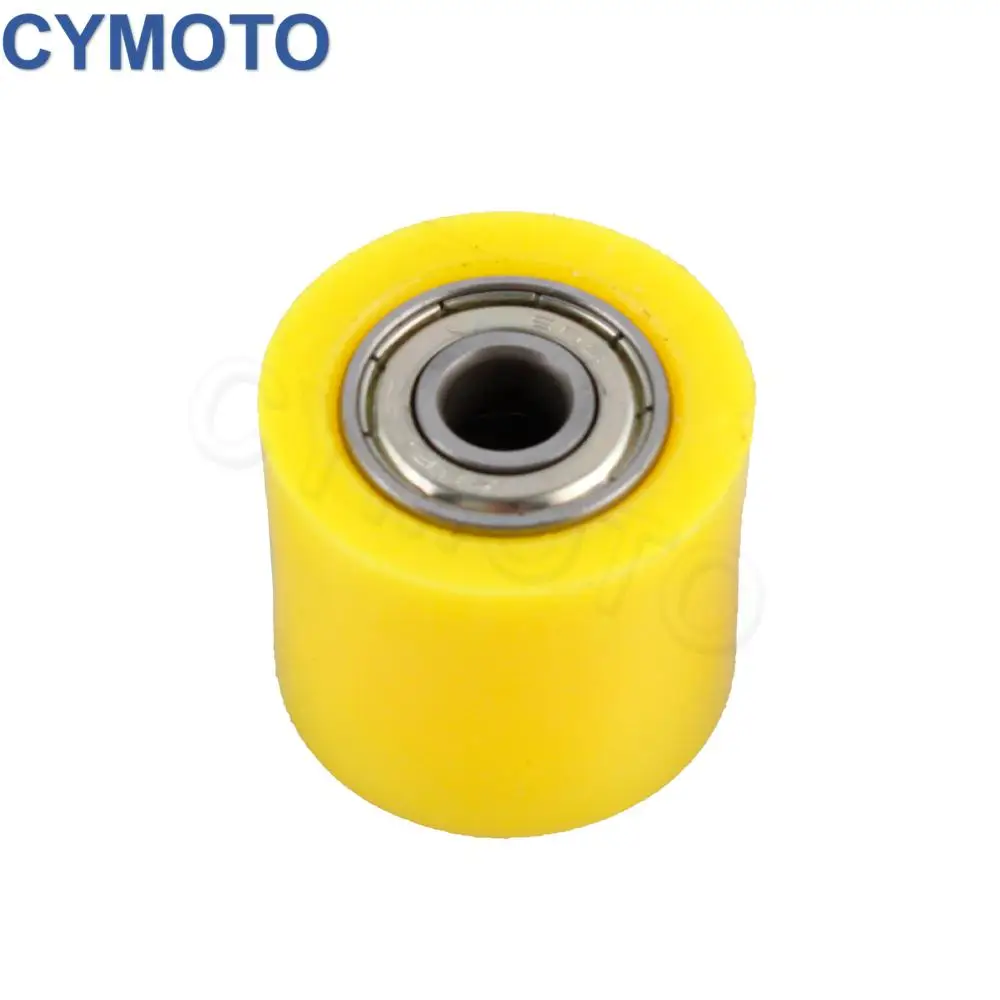 Curseur de rouleau de poulie de chaîne universelle pour moto, 8mm 10mm, pour Pit Dirt Mini Bike Atv différent jaune Orange bleu vert rouge noir