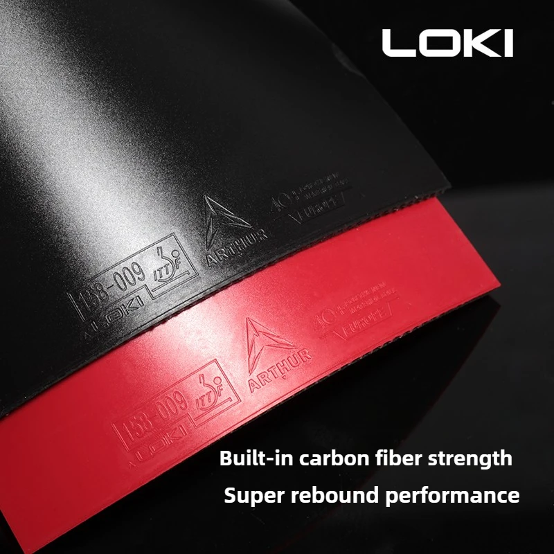 

LOKI Arthur Europe Diamond Non-Sticky Table Tennis Rubber Pimples in with 2.1mm Sponge,Hard 37° Ping Pong Rubber ITTF Approved