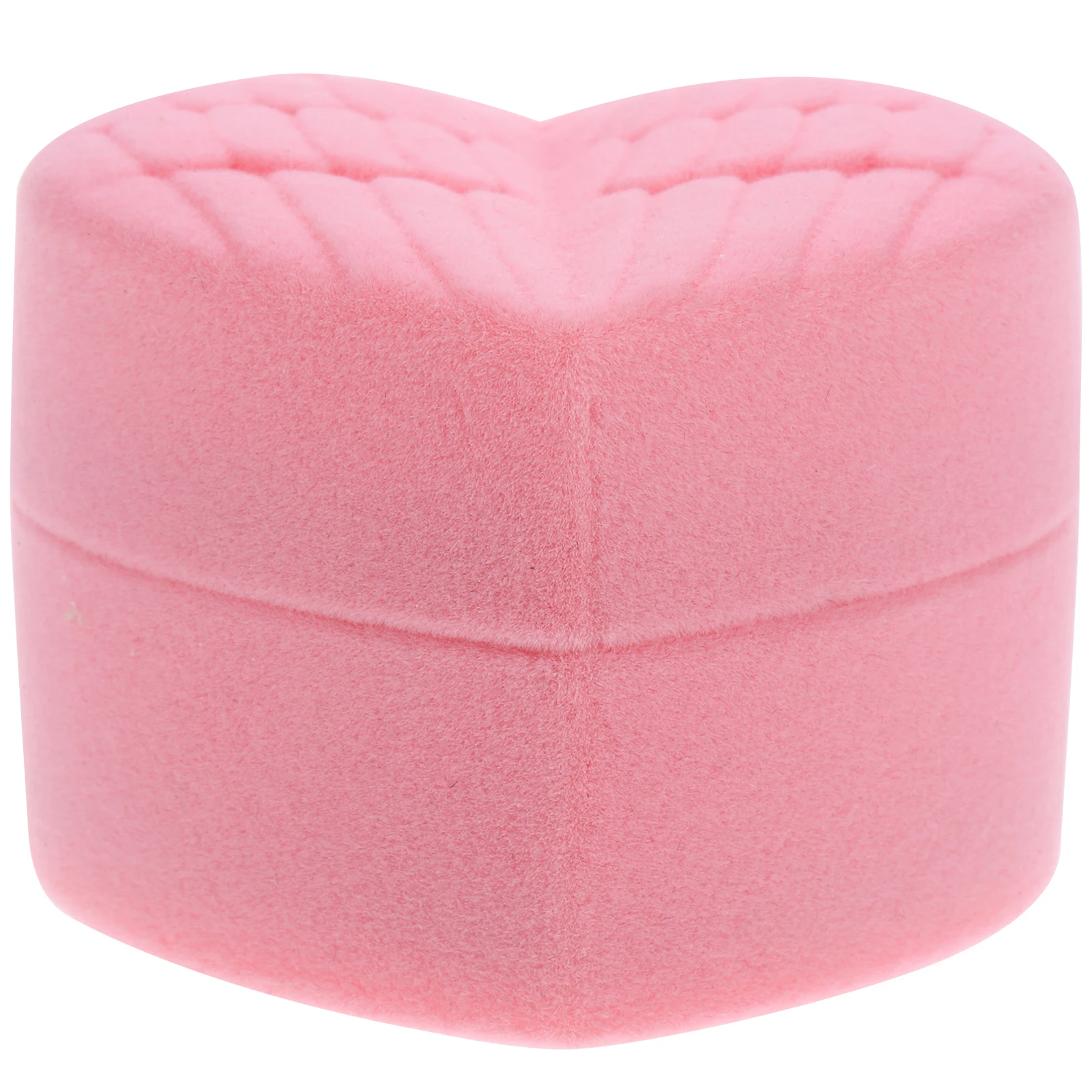 

Heart Shaped Ring Box Jewelry Case Smooth Texture Wedding Engagement Proposal Gift Box for Rings Earrings Necklace Jewelry