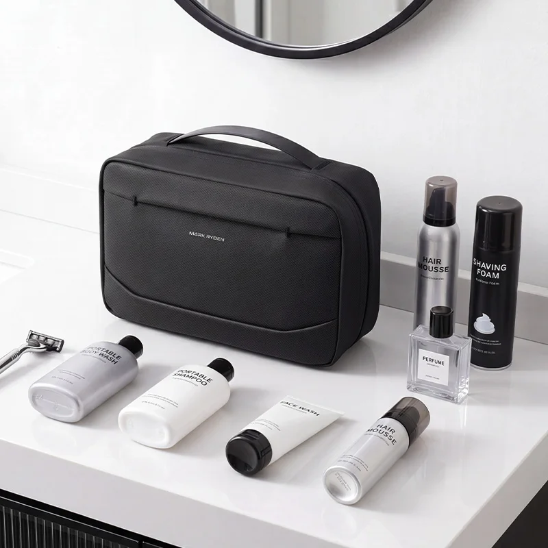 Mark Ryden Toiletry Organizer Bag for Men Business Travel Wet/Dry Separation Gym & Bath Bag Waterproof Makeup Organizer T_MR87