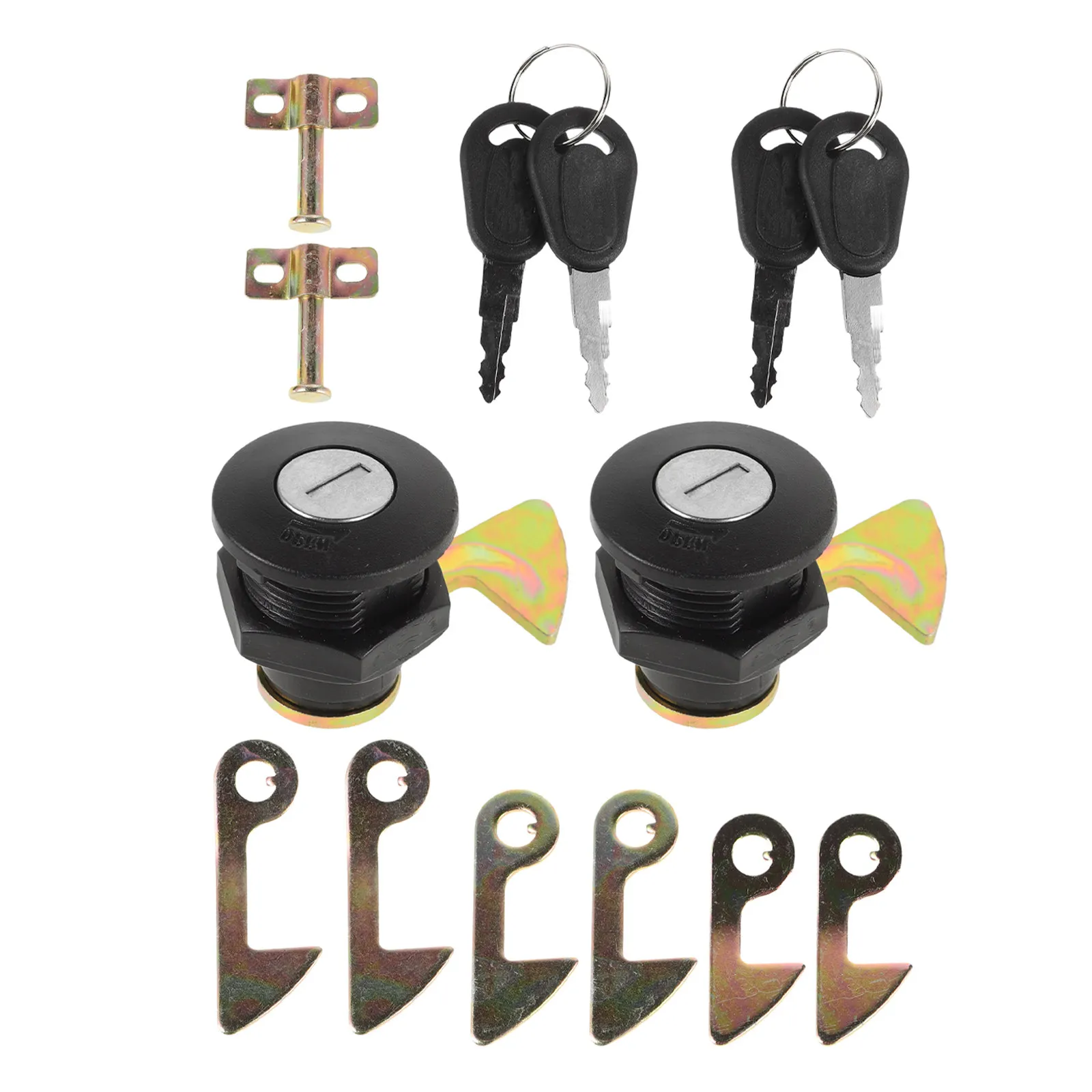 

2Set Scooter Tail Lock and Keys Set Zinc Alloy Rear Trunk Lock for Electric Scooters Motorcycles Saddle Bag Tour Pack Security