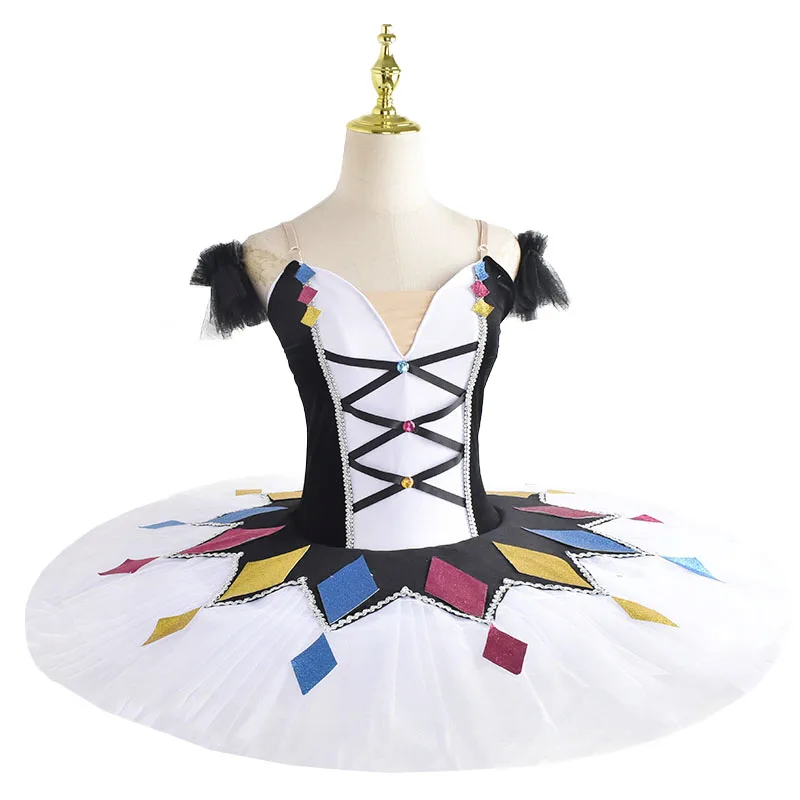 New White  Ballet Tutu Skirt Children White Swan Lake Dance Performance Costumes Beauty Dance Clothing tutu dress