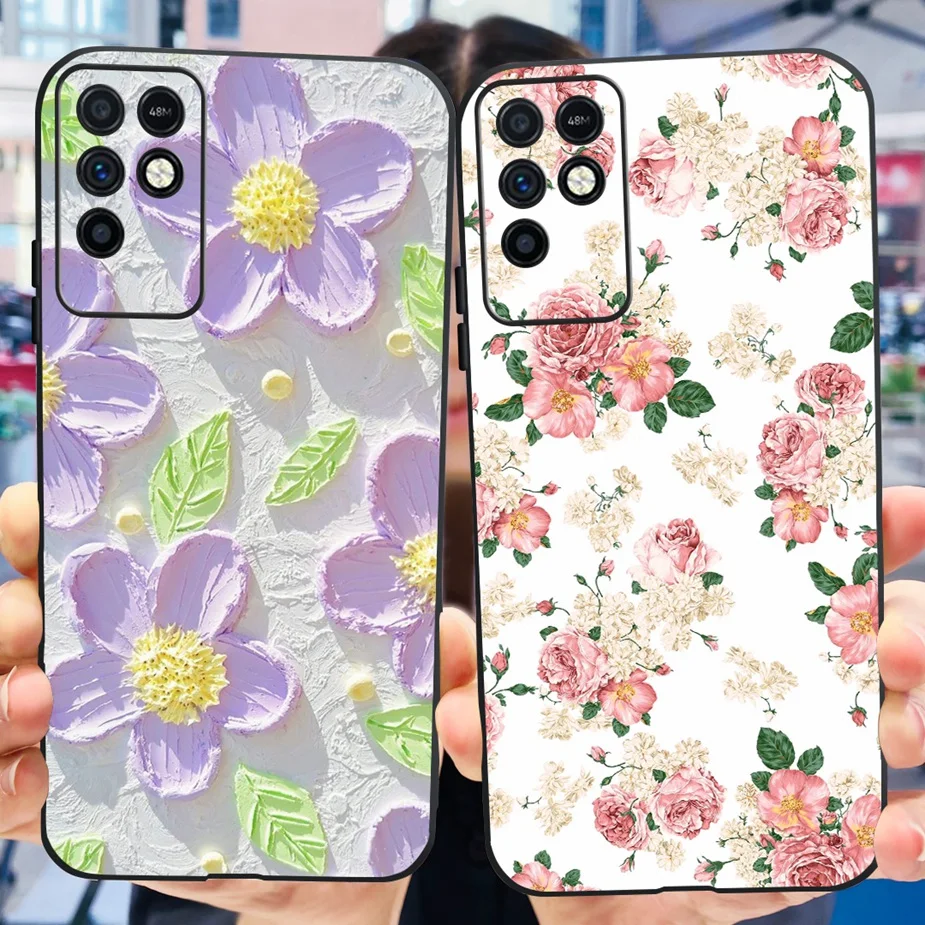 For Infinix Note 10 Case X693 Cute Painted Cover Soft Silicone Phone Case For Infinix Note 10 Pro NFC Note10 Pro X695 X695D Bags