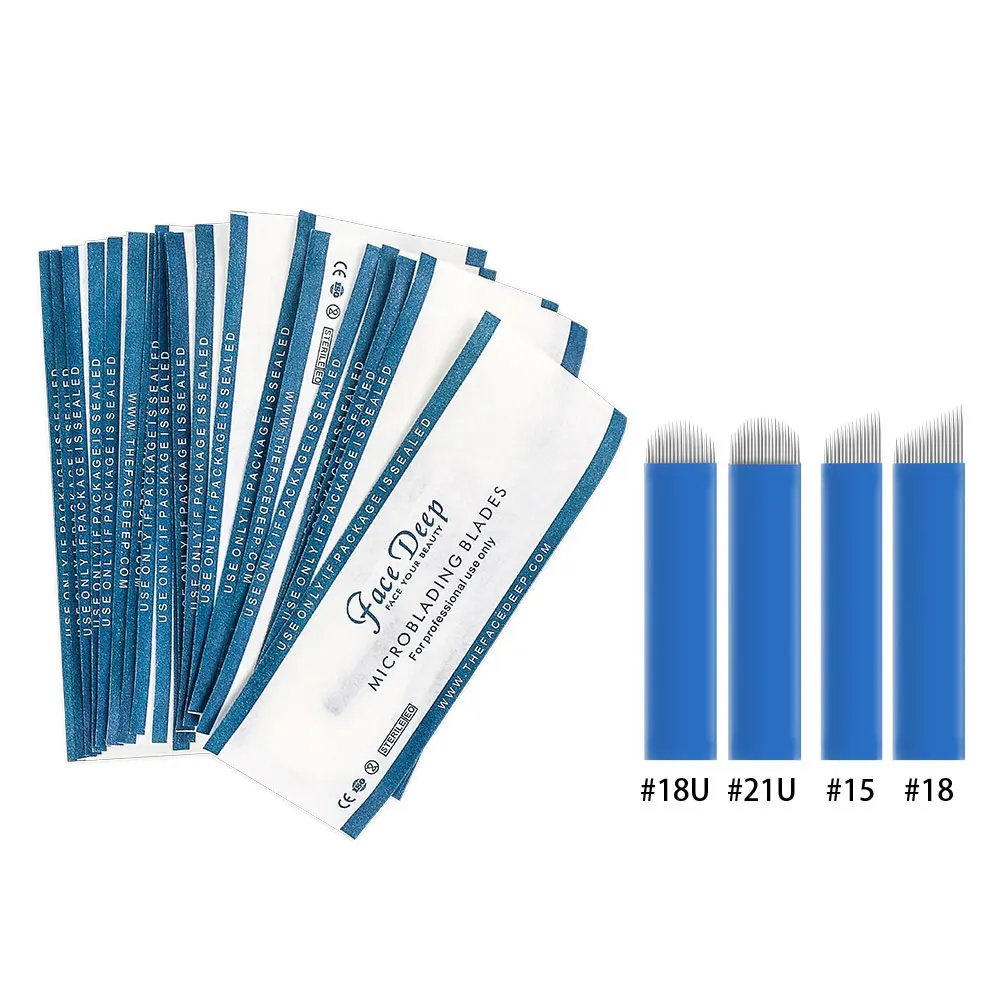 20pcs Tattoo Supplies High Quality Permanent Makeup Disposable NANO 0.16mm Microblading Needle Flex Blade For Eyebrows Tattoo