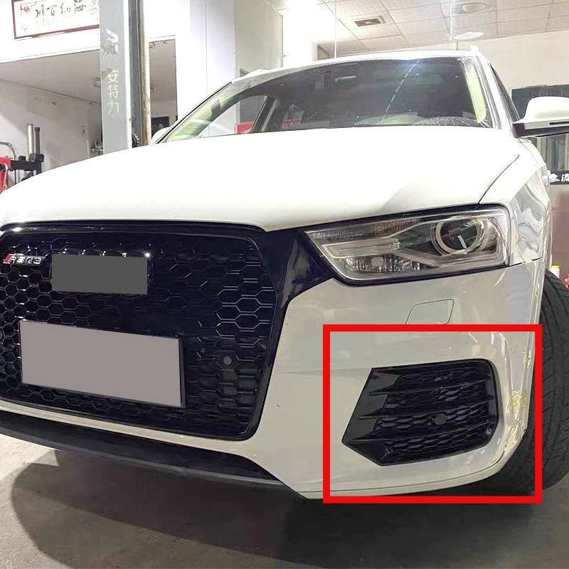 

Подходит для Audi Q3 2016-2018, модификация рамки противотуманных фар RSQ3, замена под сетчатым противотуманным абажуром, украшение