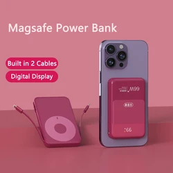 Magsafe 보조배터리 마그네틱 무선 보조베터리, 아이폰 15, 삼성, 화웨이용, 휴대용 유도 충전기, PD 고속 충전, 20000mAh