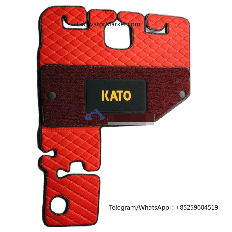 For Kato Hd512/820r/1023/1430 Cab Floor Rubber Foot Pad, Foot Pedal Excavator Accessories High Quality