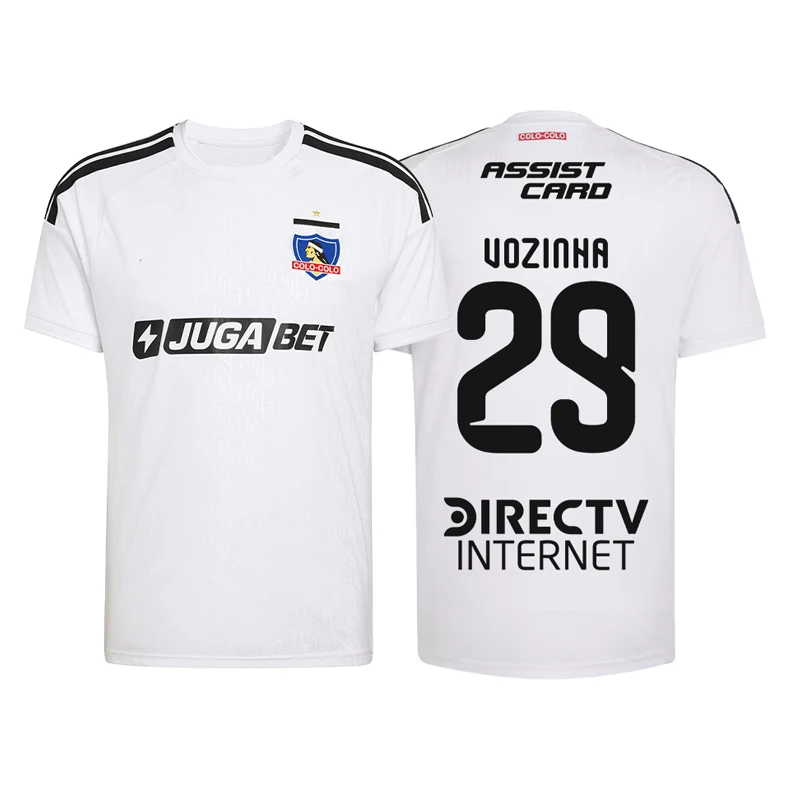 2026 Men Women Colo‑Colo #29 Vozinha Football Jersey, Oversized Y2K Streetwear Tops, Breathable Mesh Soccer Tee Sports Wear Kids