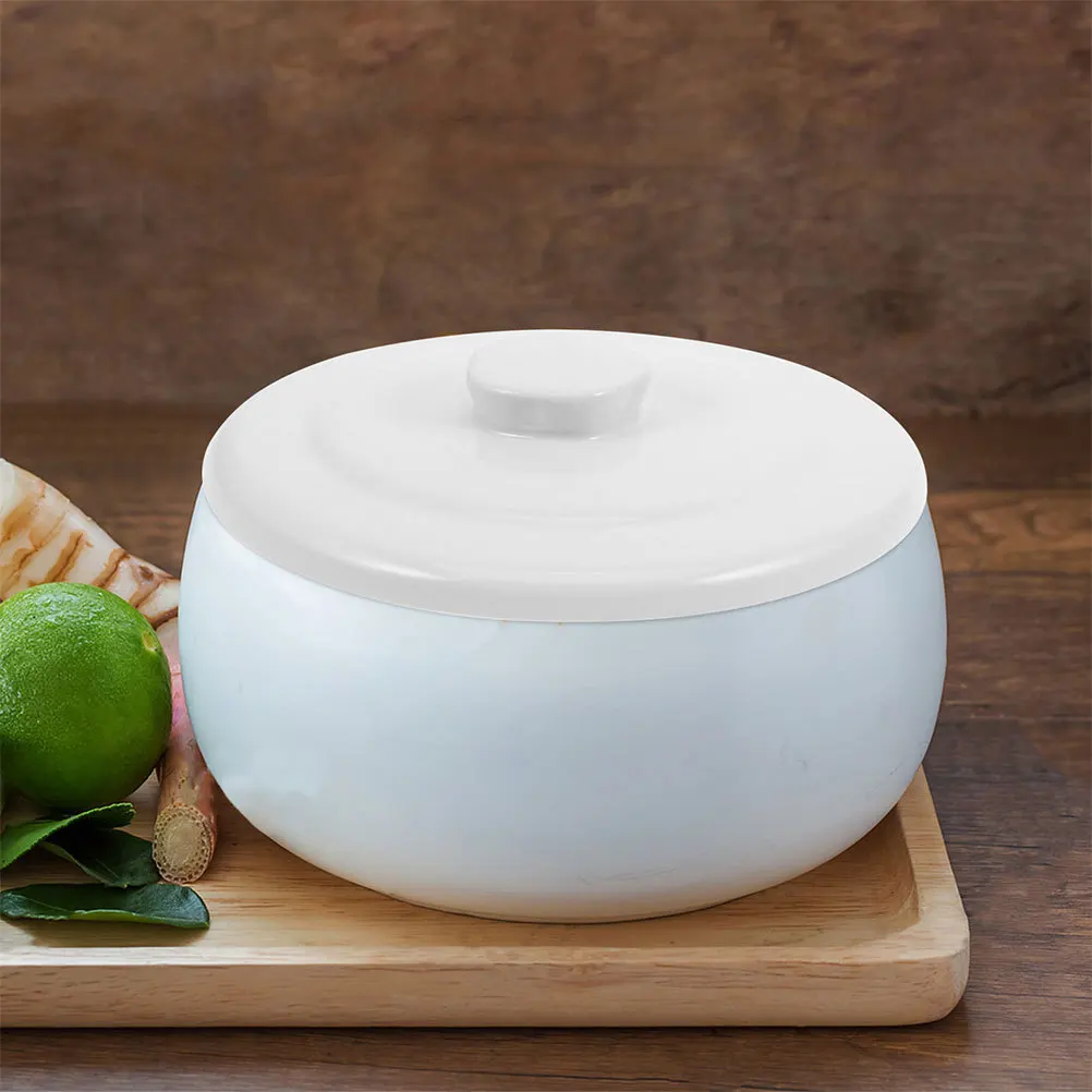 

Ceramic Electric Stew Pot Lid 0.65L Heat-Resistant Universal Cooker Cover Stove and Home Kitchen Pot Lid Ceramic Steaming Cup