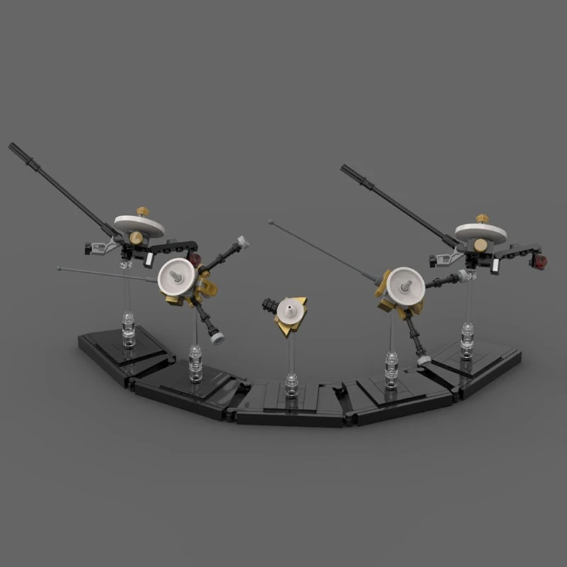 

MOC Creative Travel Spacecraft Interstellar Five-Man Group Model Assembly Building Block Toy Children's Holiday Gift