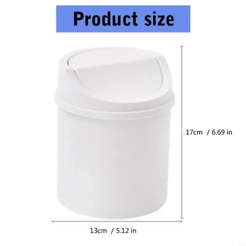 

77JF Simple Design Small Trash Bin with Lid Storage Holder For Efficient Storage