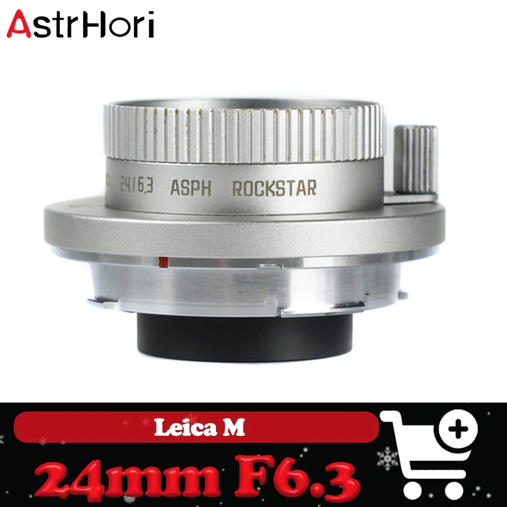 AstrHori 24mm F6.3 Full Frame Wide Angle Manual Focus Lens Fixed Focus Camera Lens compatible with Leica M