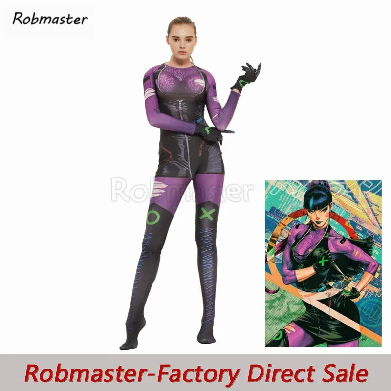 Year Of Villain: Hell Arisen 3 Cosplay Costume Zentai The Joker's New Girlfriend Punchline Women Jumpsuit Bodysuit cm;5