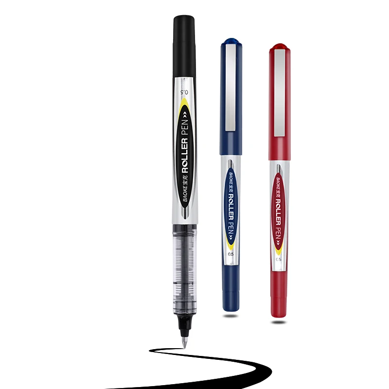 BAOKE-Stylo rmatérielle à base d'eau liquide, BK110, 0.5mm, 12 pièces