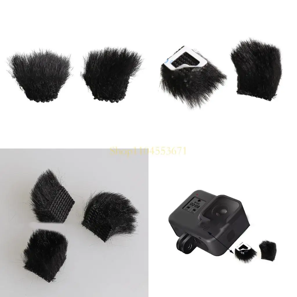Micrófonos cámara vendedor Buinking Furny Furry Windscreen Furs Wind Screen para Hero9 8