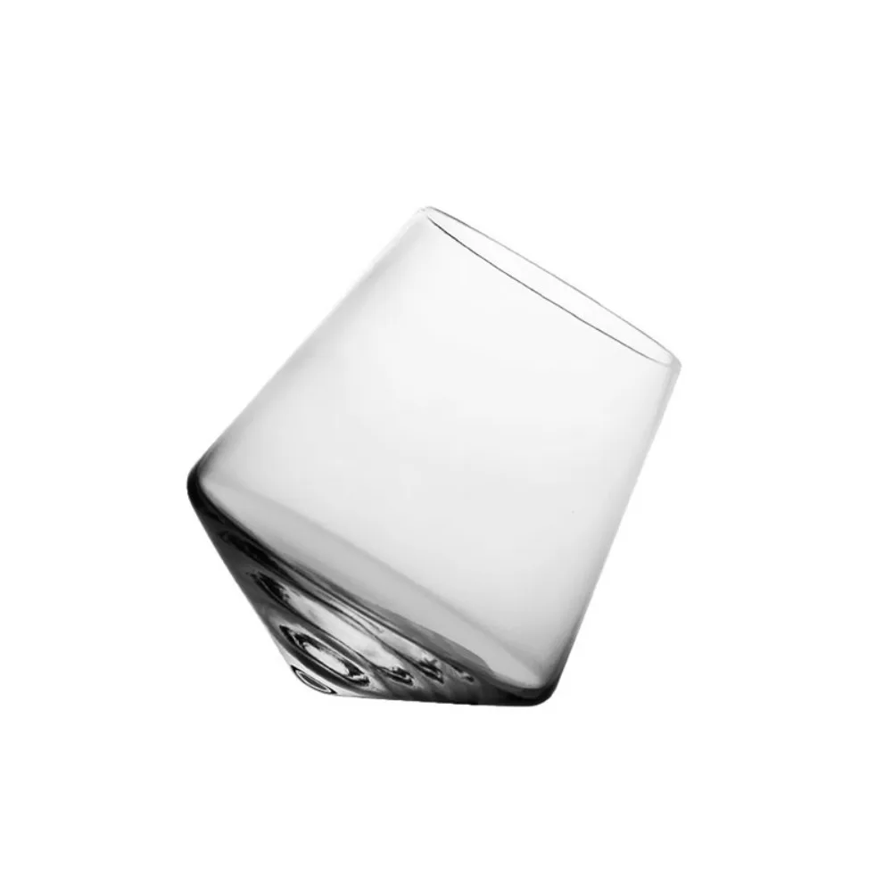 

Rotating Cognac Glasses Cup Tumbler Transparent Irregular Whiskey Wine Glass European Style Whiskey Liquor Glasses Cocktail