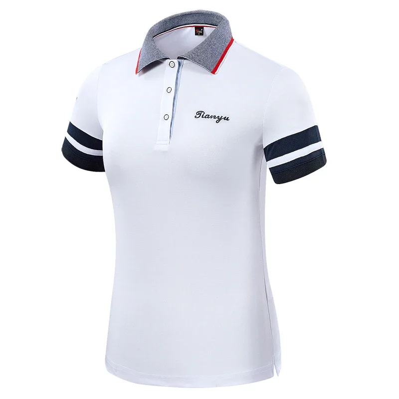 Summer Golf Wear Clothing Women Shirt Slim Fit Sports Ball Suit Women Breathable Short Sleeve Trainning T Shirts