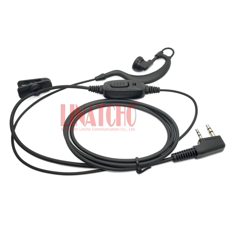 PTT Mic TC268 TC270 TC368 TC366 Two Pins K connector Walkie Talkie Two way Radio Earphone Earpiece