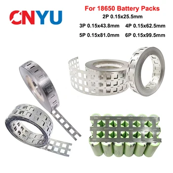1 Meter 0,15 mm Nickelstreifen 18650 Akkupack 2P/3P/4P/5P/6P Lithiumbatterie Nickelstreifen ohne Halterungen