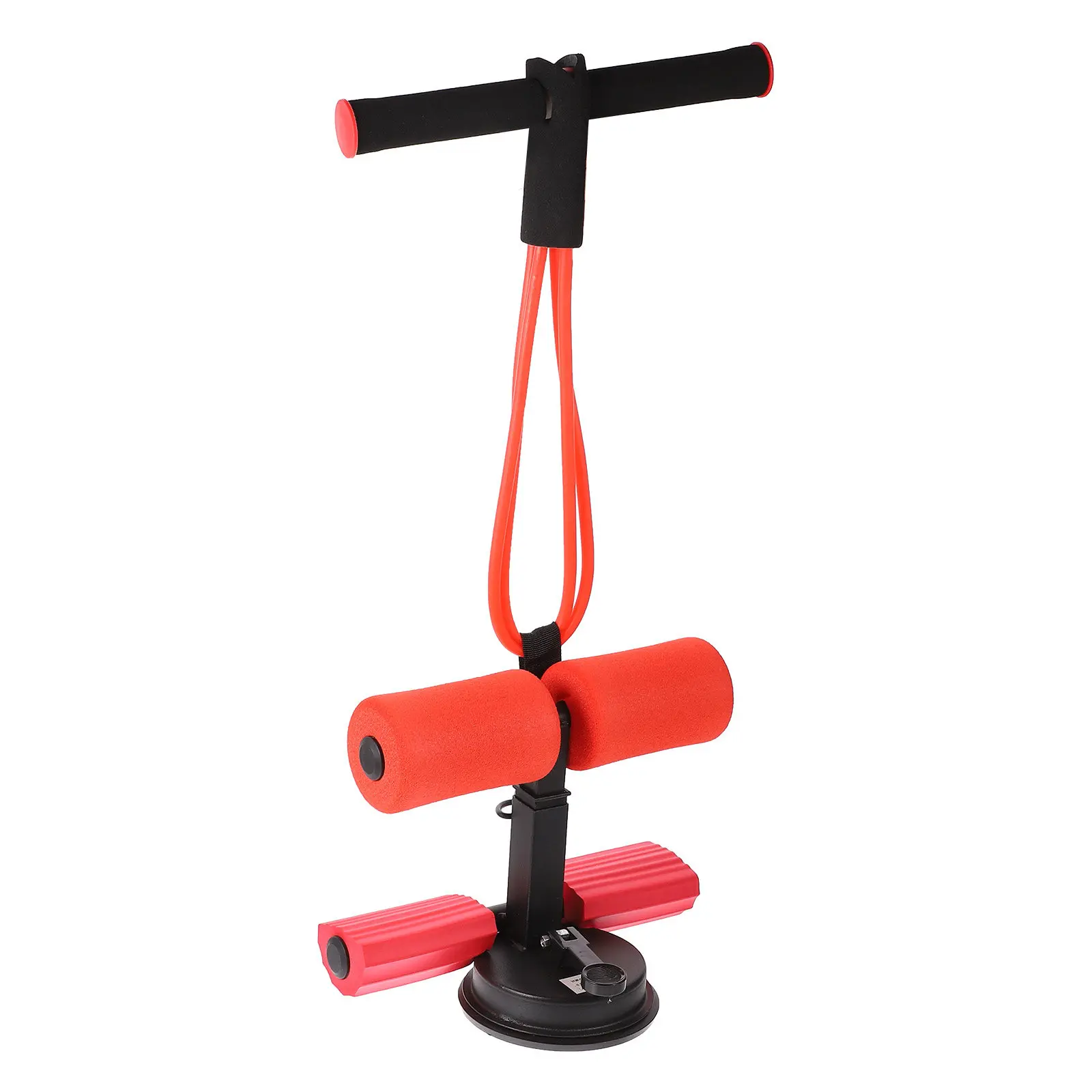 1Pcs Sit-Up Aid with 3-Position Adjustable Height Thickened Foam Handles Built-in Steel Core Portable Spring Exerciser for Home