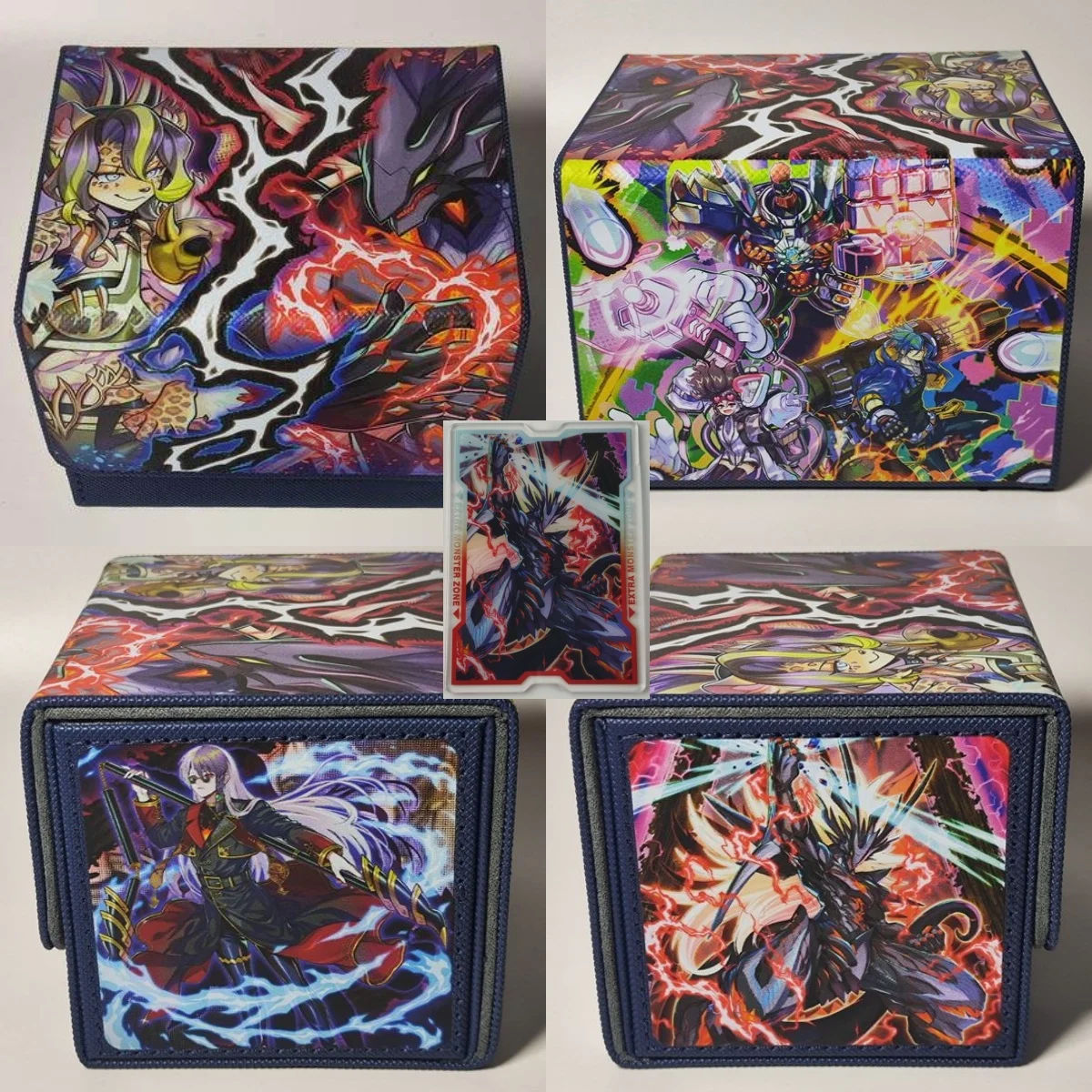 Estuche para Tarjetas YGO Vanquish Soul Pantera, de Cuero, Magnético, Yu-Gi-Oh! Caja de Almacenamiento de Cartas Coleccionables del Juego TCG Vanquish Soul Razen, Regalos
