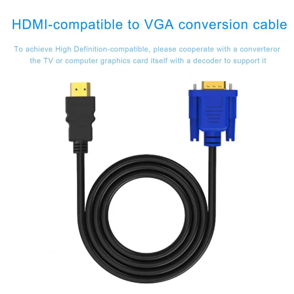 -compatible Device Cable -compatible to Vga Adapter Cable 9.84ft to Vga Adapter Cable 1080p -compatible Video Converter for Tv