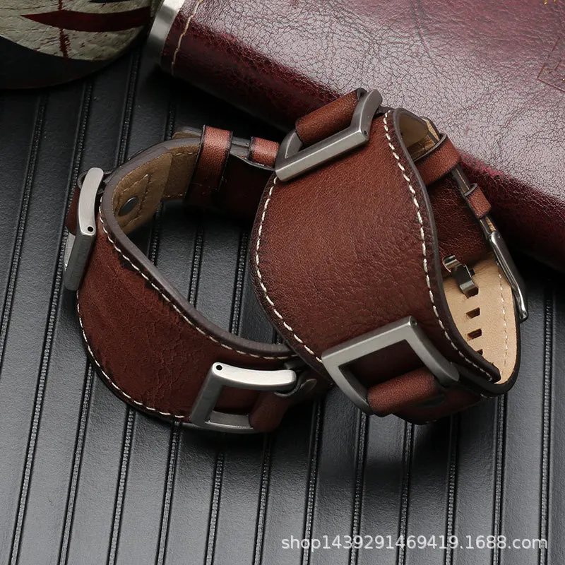 Genuine leather  For Fossil JR1157 watchband  24mm Men watch strap High Quality Leather bracelet Retro style