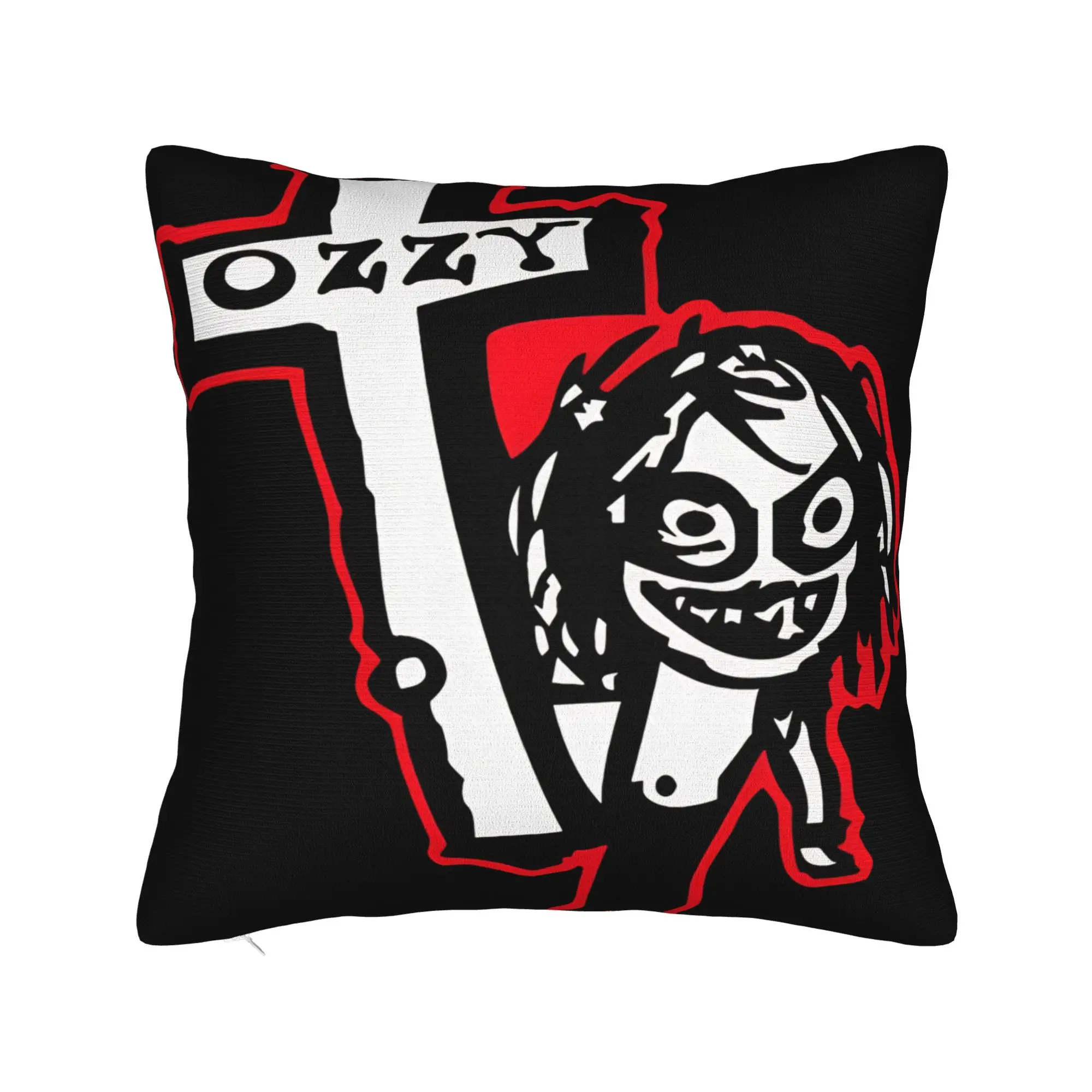 Ozzy Osbournes Pillow Case  Retro Trendy Pillow Cover Square Custom Cushion Cover Pillowcases For Sofa Home Decoration