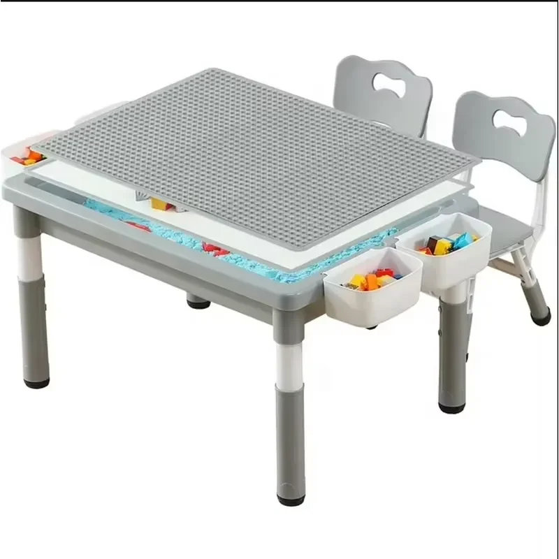 Double-sided early education building block table 2 to 10 years old children boys and girls play more sand game table