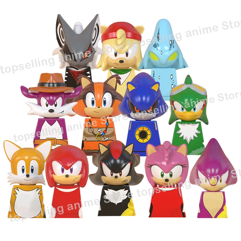 KF6123 SINGLE SALE Movie Sonic Building Blocks anime Bricks Amy Rose Ray Storm Shadow mini Dolls Action Figure Assembly Toy gift